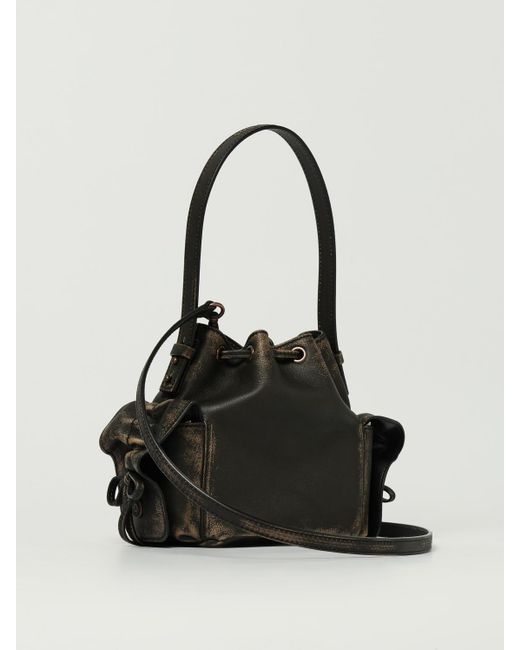 Bolso De Mano Mujer Acne de color Black
