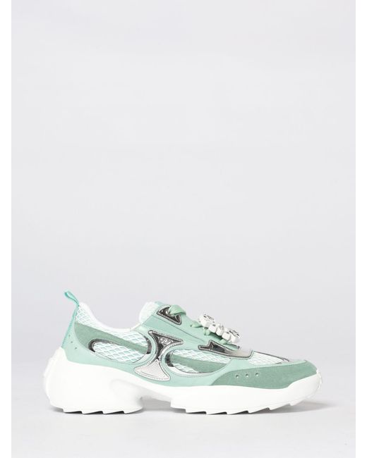 Roger Vivier Green Viv' On The Run Sneakers