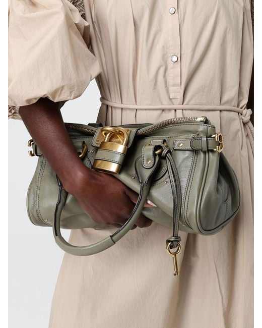 Chloé Metallic Chlo&Eacute Paddington Ledertasche