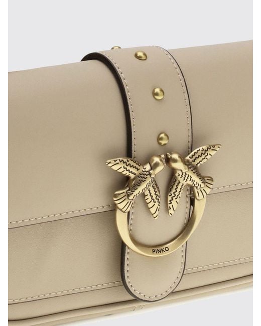 Pinko Natural Love Bag One Simply Leather Bag
