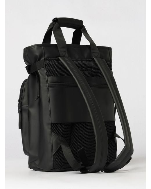 Rains Black Backpack for men