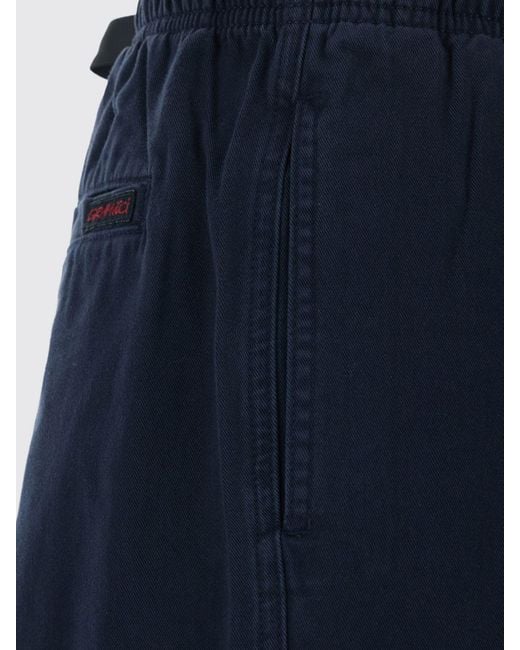 Gramicci Blue Cotton Trousers for men