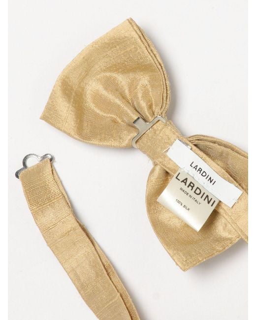 Lardini White Silk Bow Tie for men