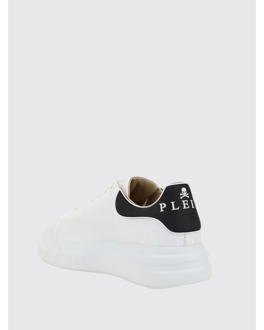 Philipp Plein White Leather Sneakers for men