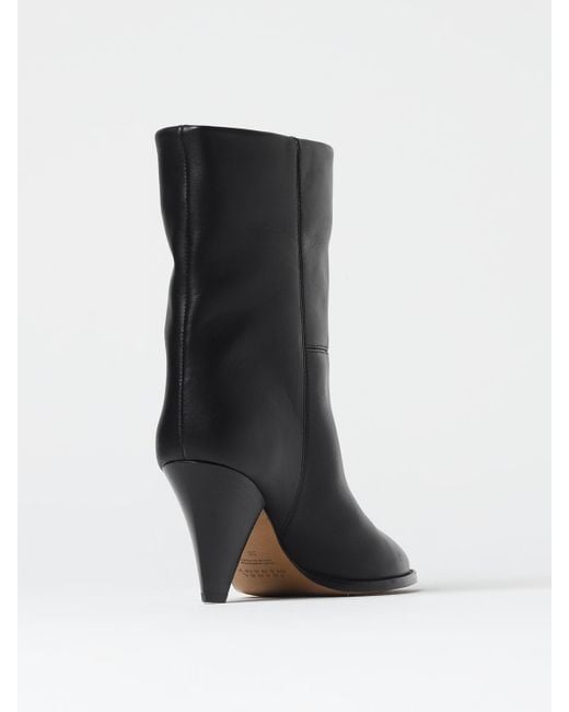 Isabel Marant Black Flat Ankle Boots