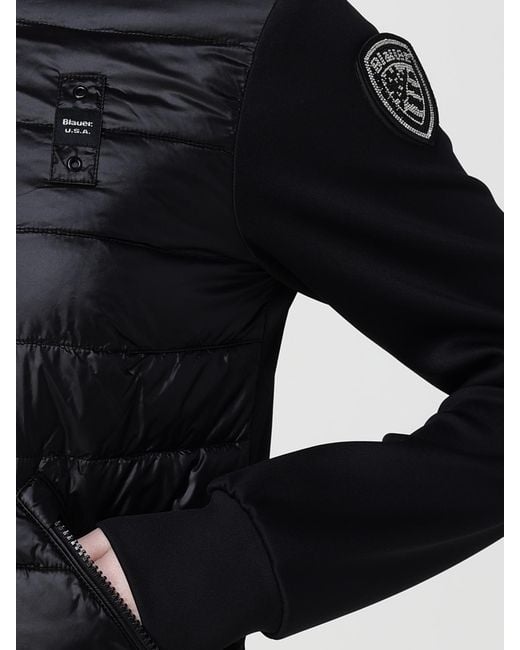 Blauer Blue Padded Down Jacket With Zip