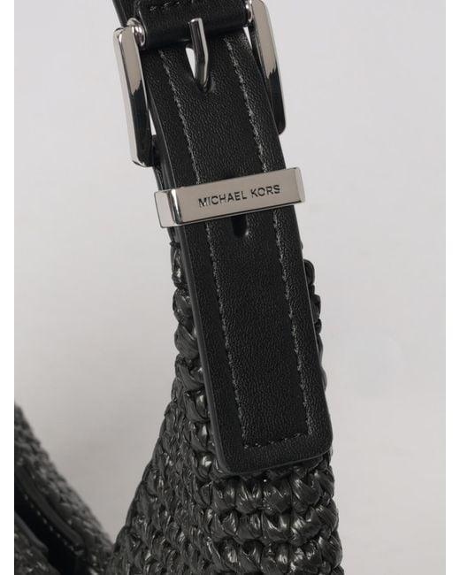 Michael Kors Black Large Nolita Crochet Hobo Bag