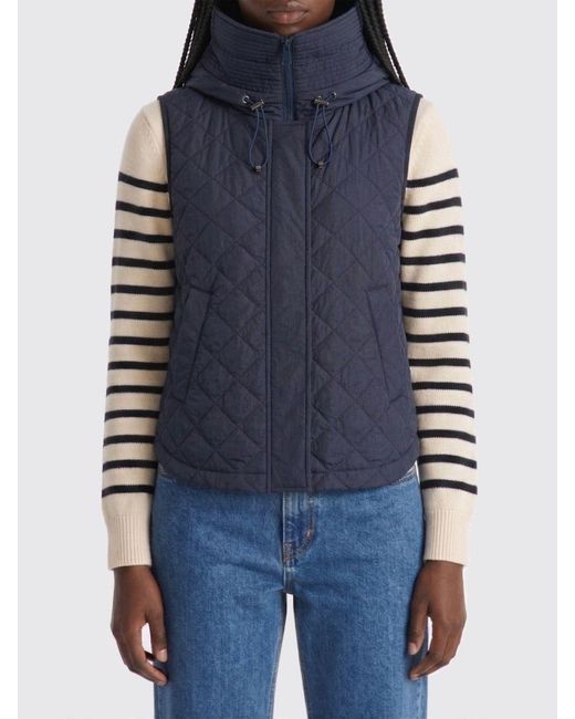 Peuterey Blue Padded Quilted Nylon Vest