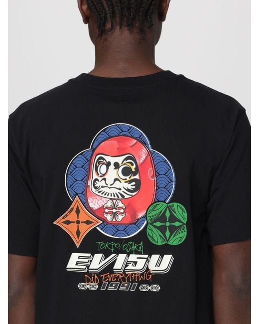 Evisu Black T-shirt for men