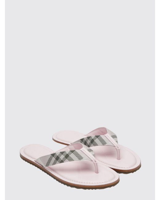 Burberry White Heeled Sandal