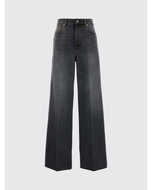 Gucci Blue Denim Wide Leg Jeans