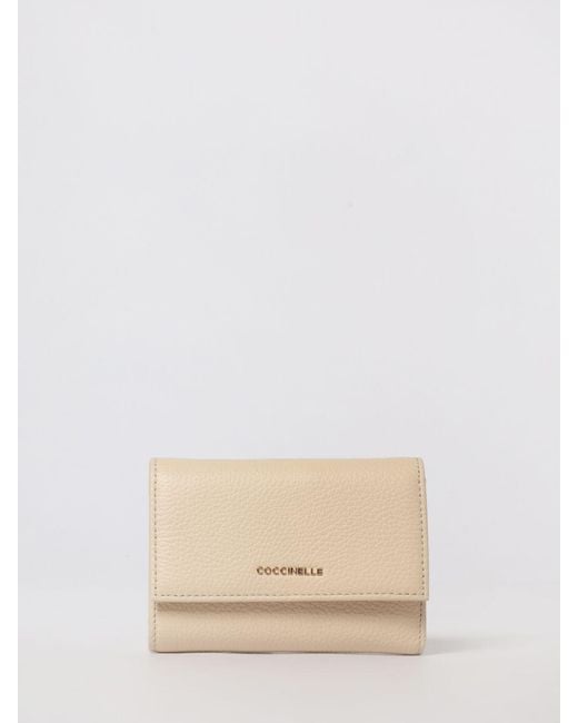 Coccinelle Natural Metallic Soft Grained Leather Wallet