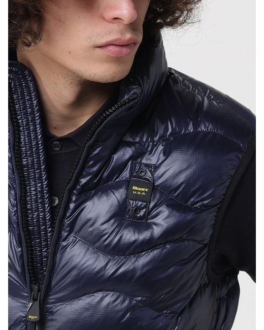 Blauer Blue Padded Nylon Vest for men