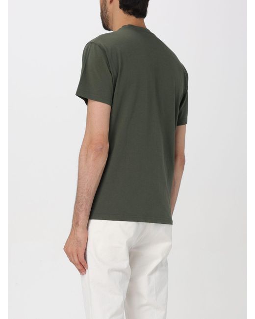 T-shirt in cotone con logo di Sundek in Green da Uomo