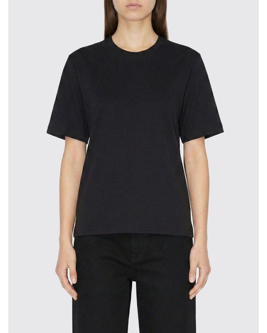 Lemaire Black Basic Cotton T-Shirts