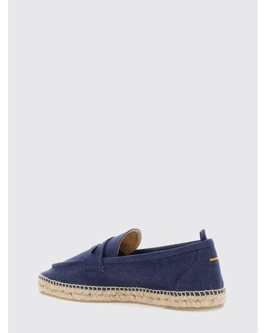 Castaner Blue Nacho Classic Canvas Espadrilles With Raised Apron Toe for men
