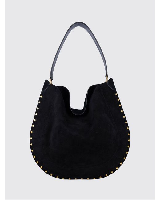 Isabel Marant Black Oskan Hobo Suede Bag