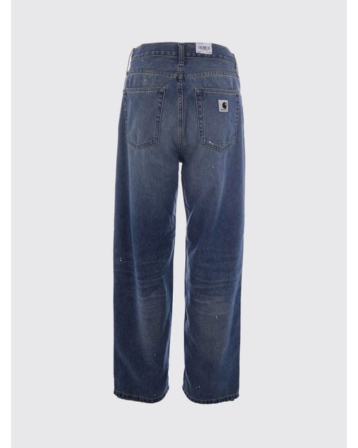 Carhartt Blue Arin High-Waisted Straight Jeans