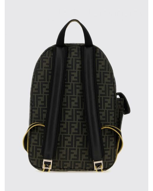 Fendi Black Superlight Ff Zucca Monogram Technical Fabric Backpack With Leather Inserts for men