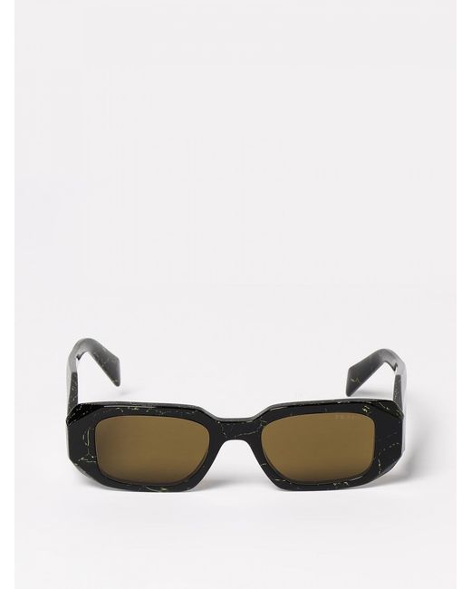 Prada Black Acetate Sunglasses With Logo for men