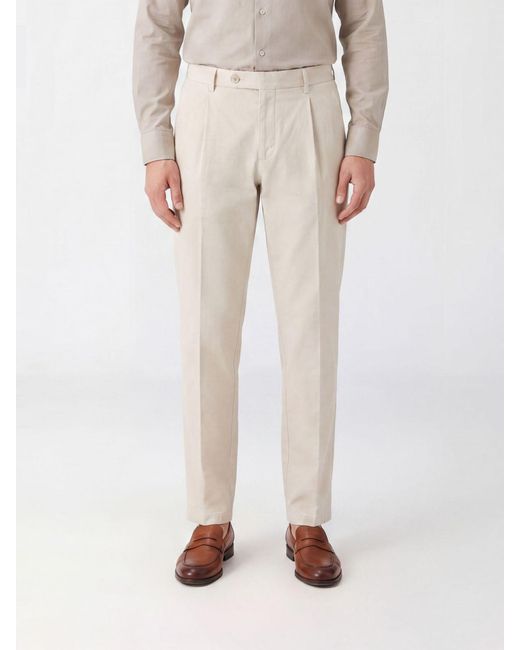 Briglia 1949 Natural Cotton Chino Trousers for men