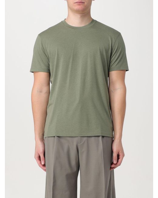 T-shirt in cotone di Tom Ford in Green da Uomo