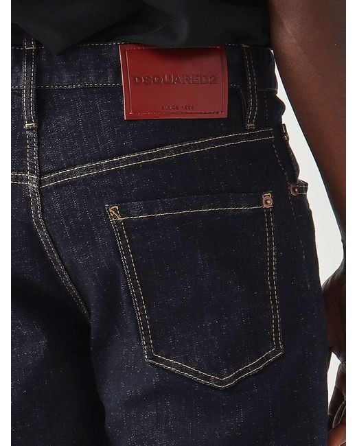 DSquared² Blue Slim Fit Stretch Denim Jeans for men