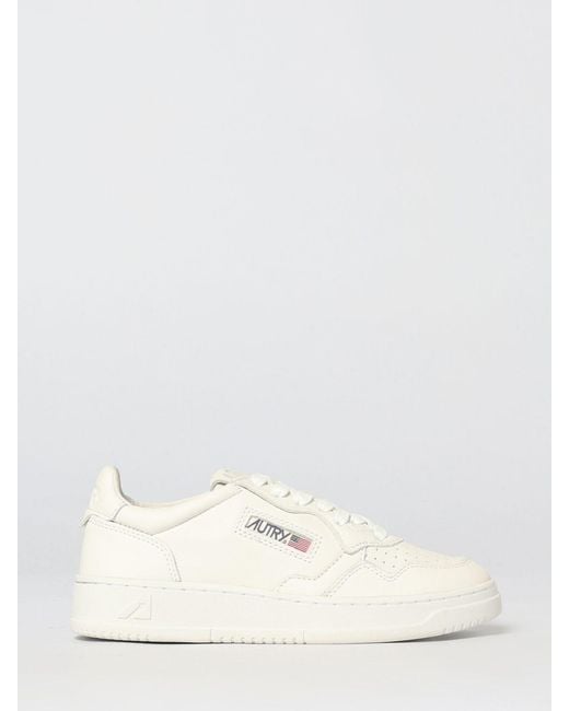 Autry Natural Medalist Low Leather Sneakers