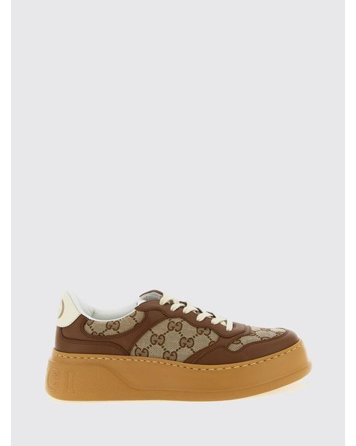 Gucci Brown Gg Platform Sneakers