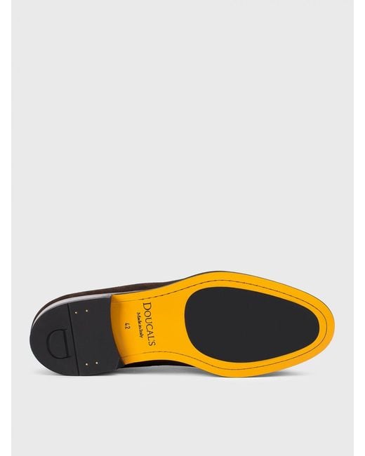 Doucal's Multicolor Suede Loafers With Tassels for men