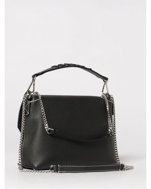 Lancel Black Ninon Grained Leather Bag