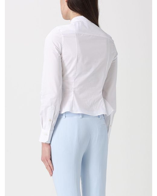 McQueen White Pleated Cotton Shirt