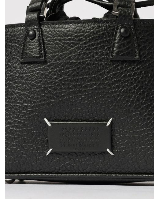 Maison Margiela Black 5Ac Mini Grained Leather Bag