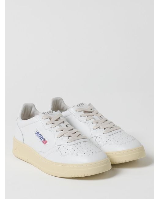 Autry White Leather Medalist Sneakers for men