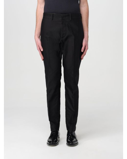 Pantalone chino in gabardine di cotone di Tom Ford in Black da Uomo