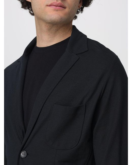 Zanone Blue Cotton Single-Breasted Blazer for men