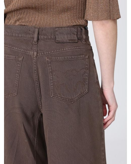 Pinko Brown Denim Flared Jeans