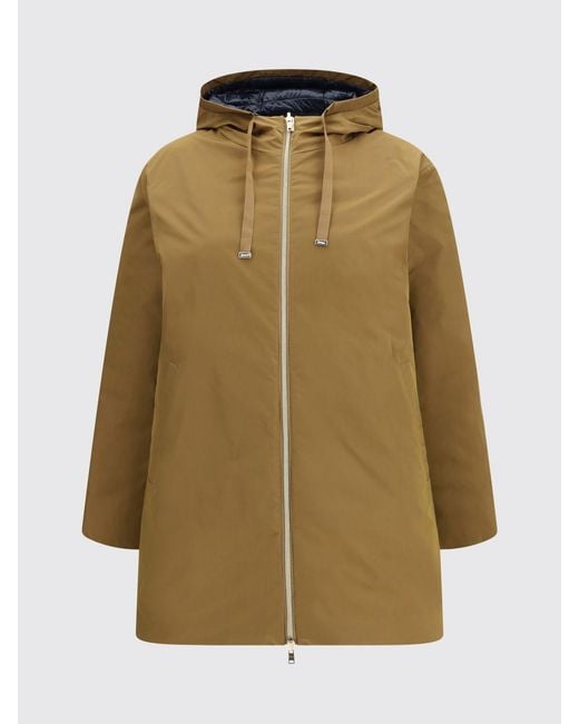 Herno Natural Short Reversible Quilted Nylon Down Jacket With Hood
