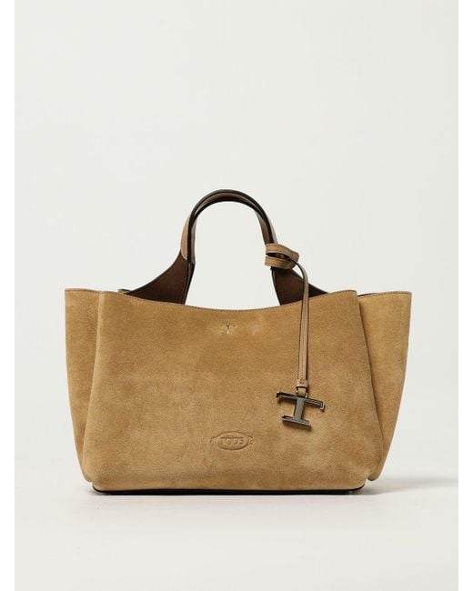 Tod's Natural Schultertasche Damen