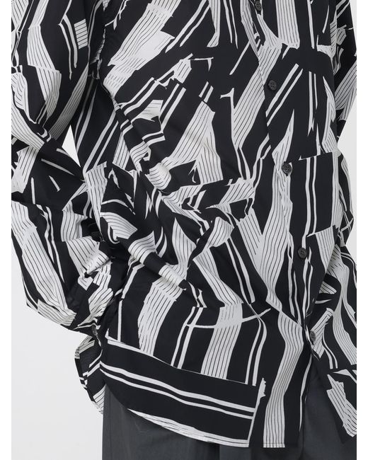 Dries Van Noten Gray Printed Shirt for men