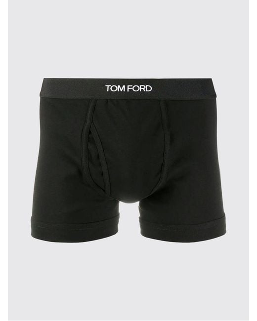 Tom Ford Black Stretch Cotton Boxers for men