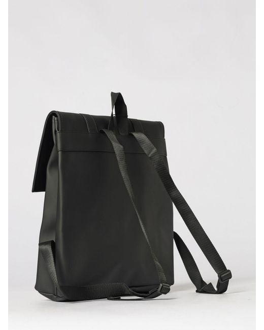 Rains Black Waterproof Msn Backpack for men