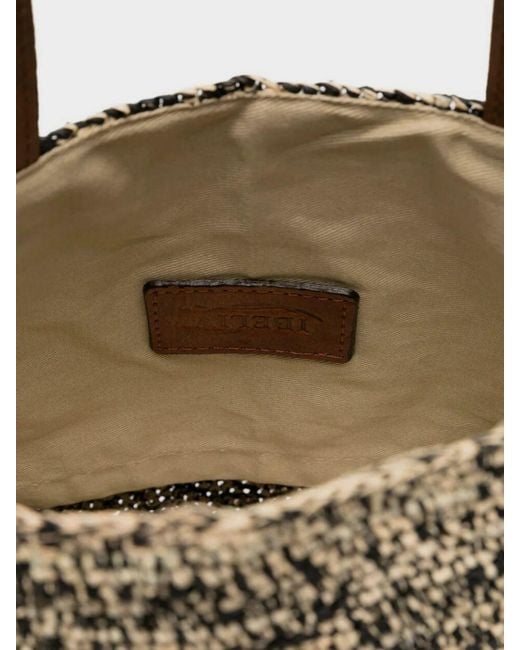 IBELIV Metallic Mirozy Raffia Bag
