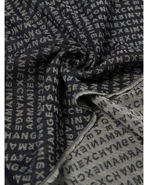 ARMANI EXCHANGE Gray Scarf for men