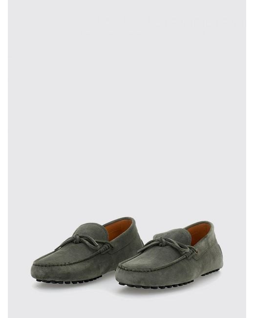 Tod's Green Gommino Driver Suede Loafers for men