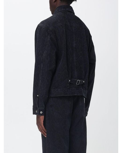 Carhartt Blue Cotton Denim Jacket for men