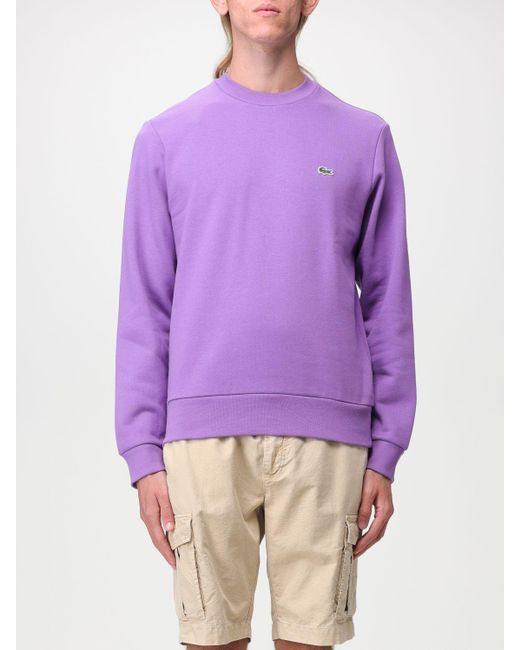 Lacoste Purple Sweatshirt for men