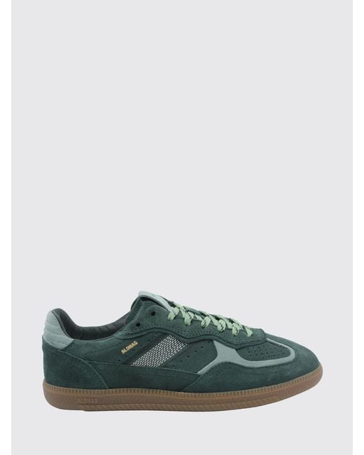 Alohas Green Tb.490 Color-Block Leather And Suede Sneakers