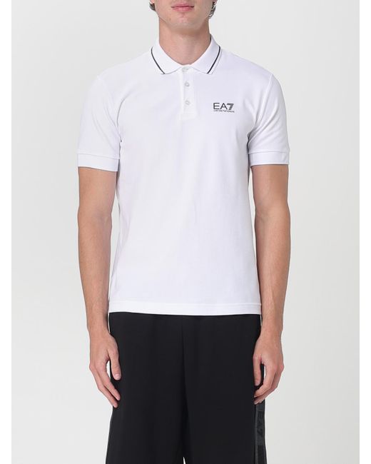 Polo Hombre EA7 de hombre de color White
