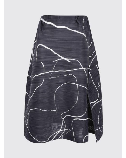 Pleats Please Issey Miyake Blue Skirt